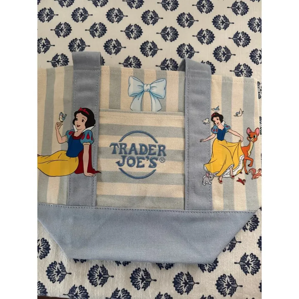 Disney Snow White Striped Custom Made Trader Joes Mini Tote
